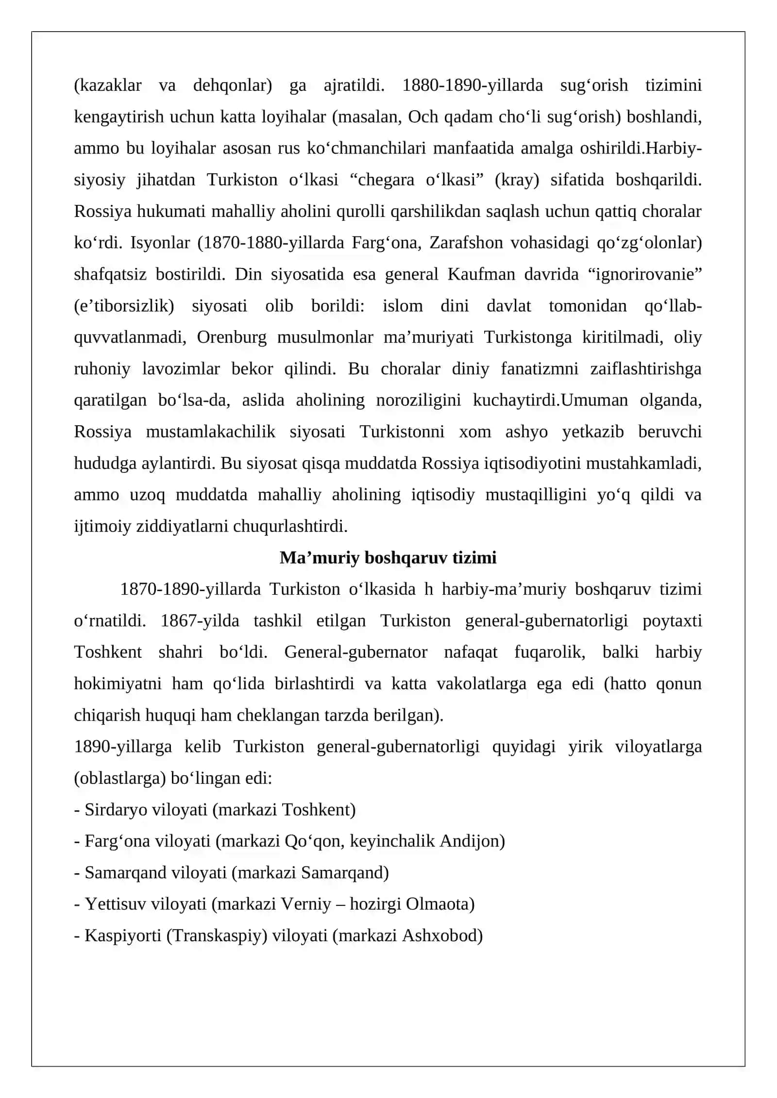 Turkiston o‘lkasida xalq harakatlari 4