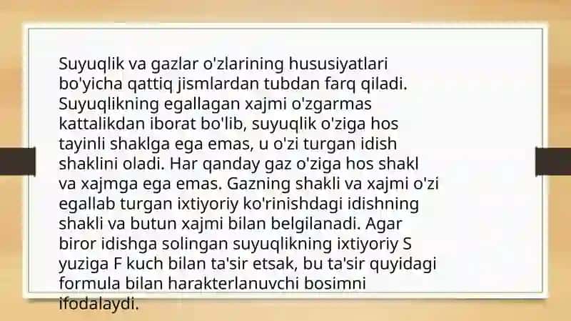 SUYUQLIKLARNING NISBIY MUVOZANATI 4