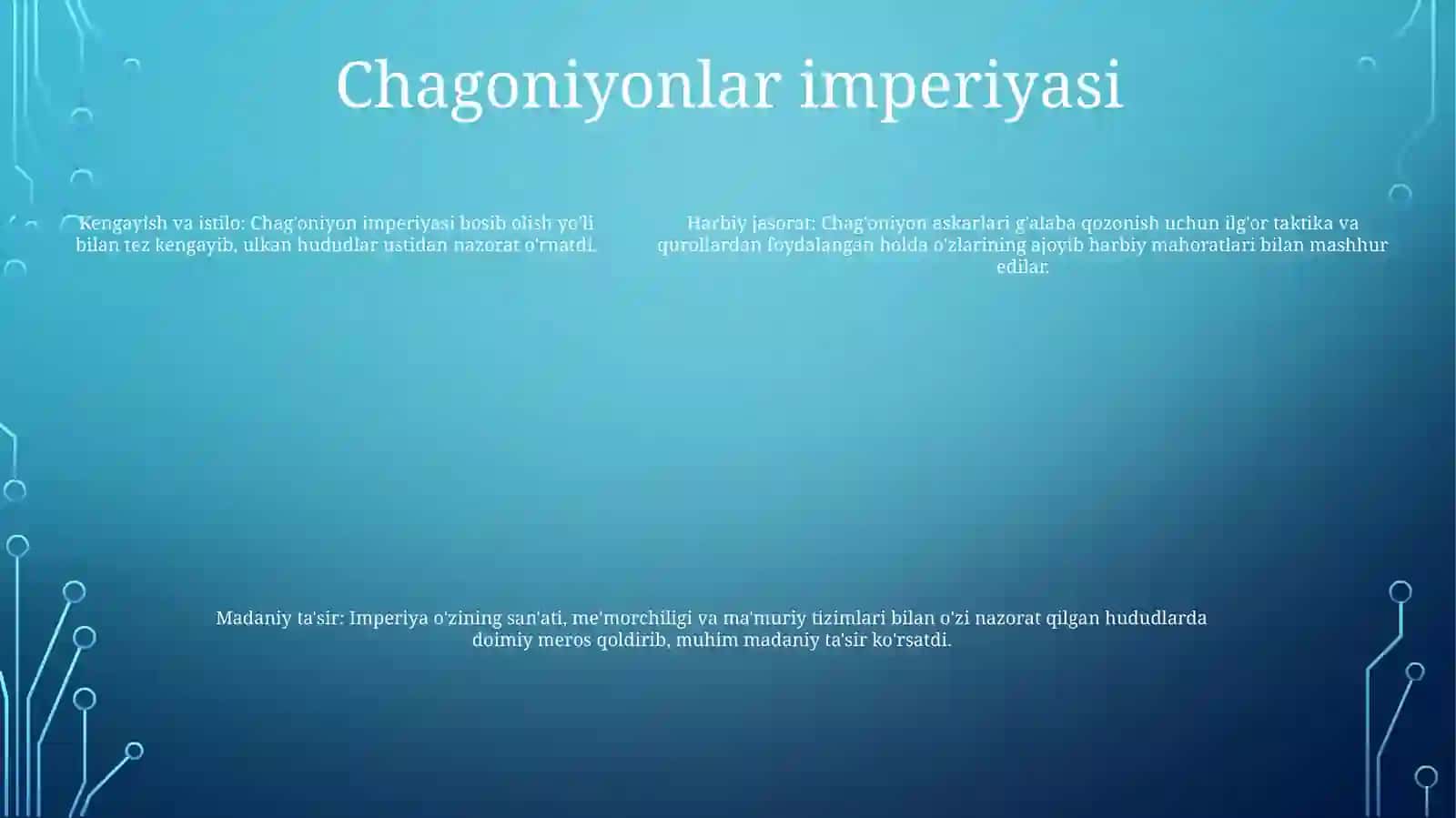 Chagoniyon Tarixi 4