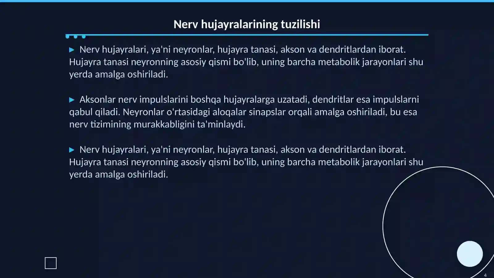 Nerv sistemasining fiziologik xususiyatlari 4