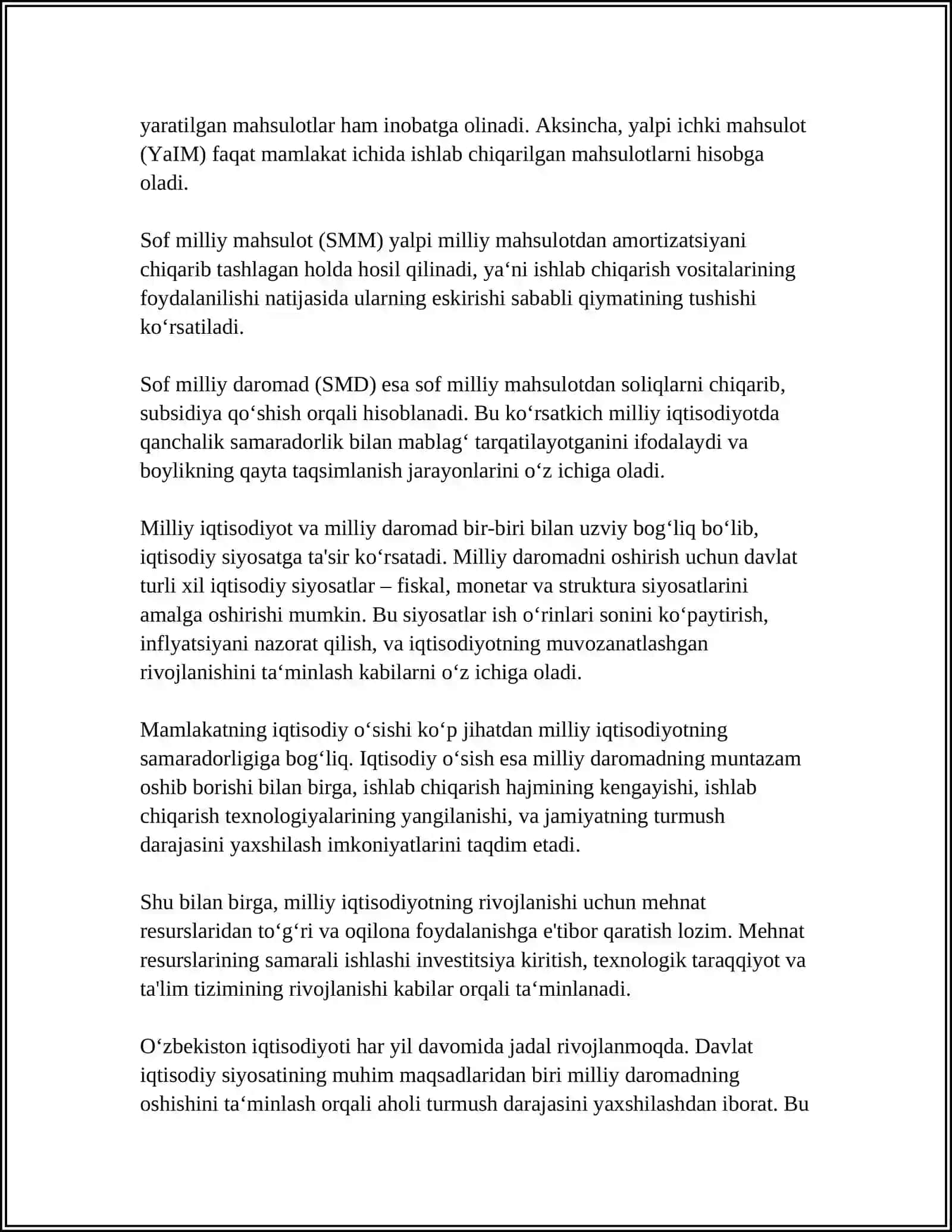 MILLIY IQTISODIYOT VA MILLIY DAROMAD 4