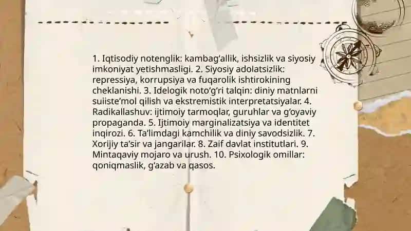 Diniy tahdidlar va ularning kelib chiqish sabablari 4