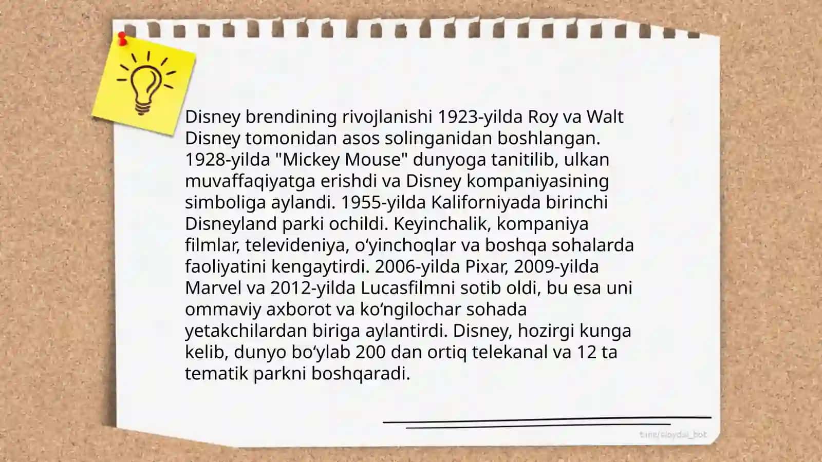 Disney Kompaniyasi haqida umumiy maʼlumot va Swot tahlili 4