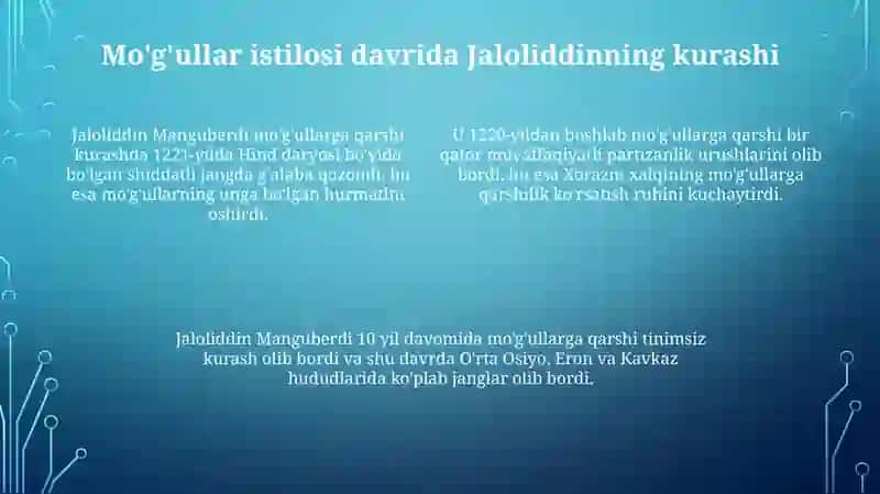 Jaloliddin Manguberdi: Xorazmshohning jasur merosxo'ri 4