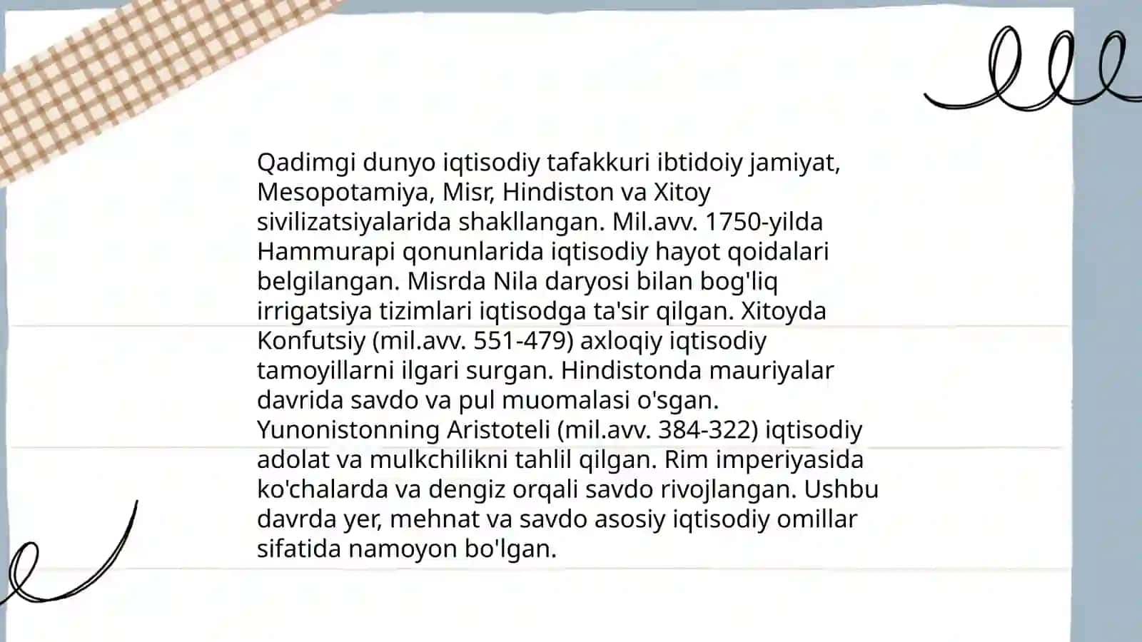 Iqtisodiyot nazariyasi fanining rivojlanish bosqichlari 4