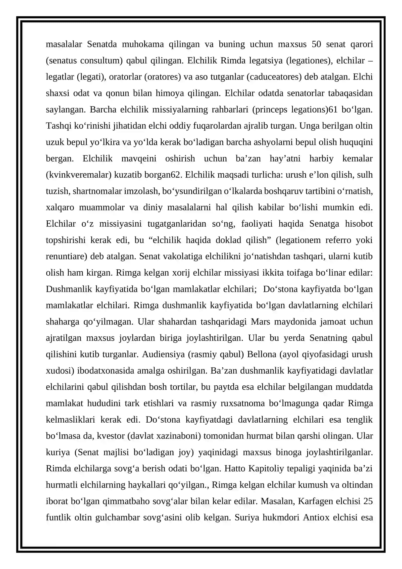 “Qadimgi Rimda xalqaro munosabatlar va diplomatiya” 4