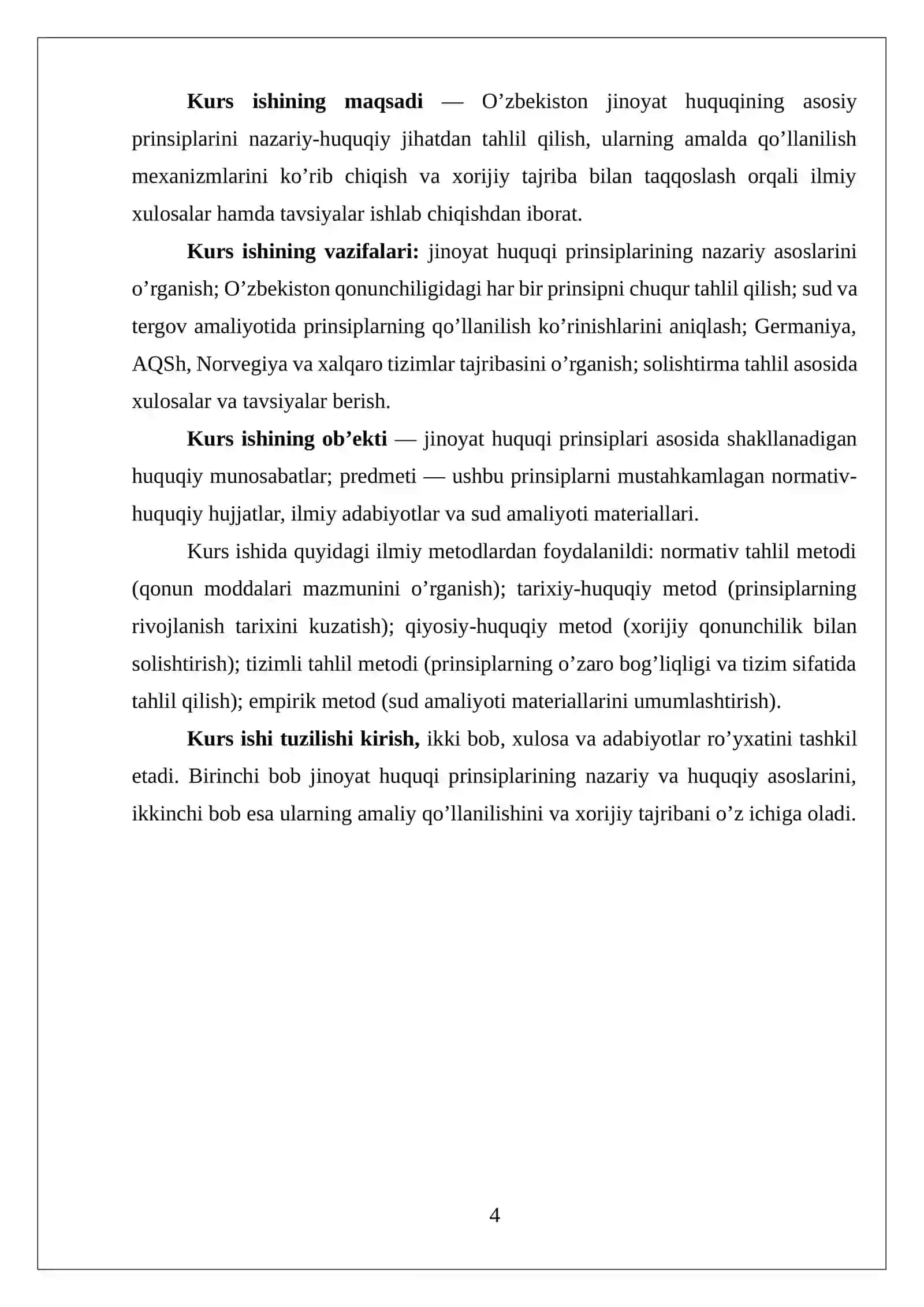 JINOYAT HUQUQI PRINSIPLARI SHARXI VA ASOSLARI 4