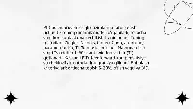 Issiqliq almashinuv jarayonini avtomatlashtirish 4