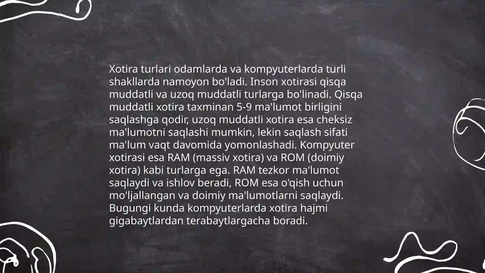Xotira haqida tushuncha va uning nerv fiziologik asoslari 4