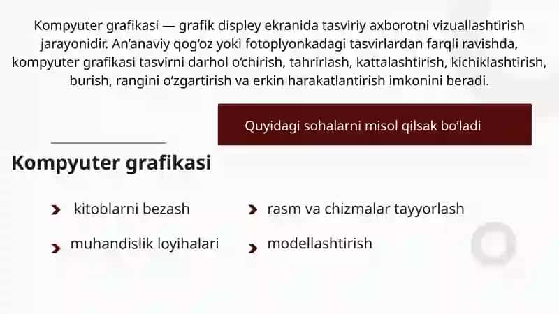 Muhandislik va kompyuter grafikasi 4