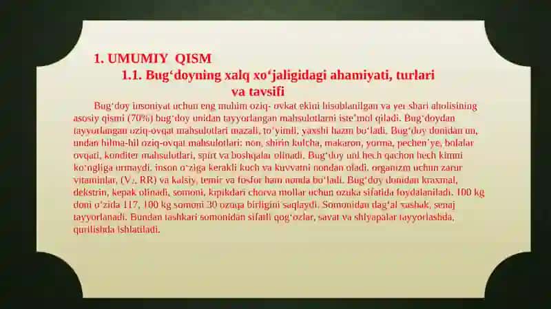 Bug‘doyning xalq xo‘jaligidagiahamiyati, turlarivatavsifi 4