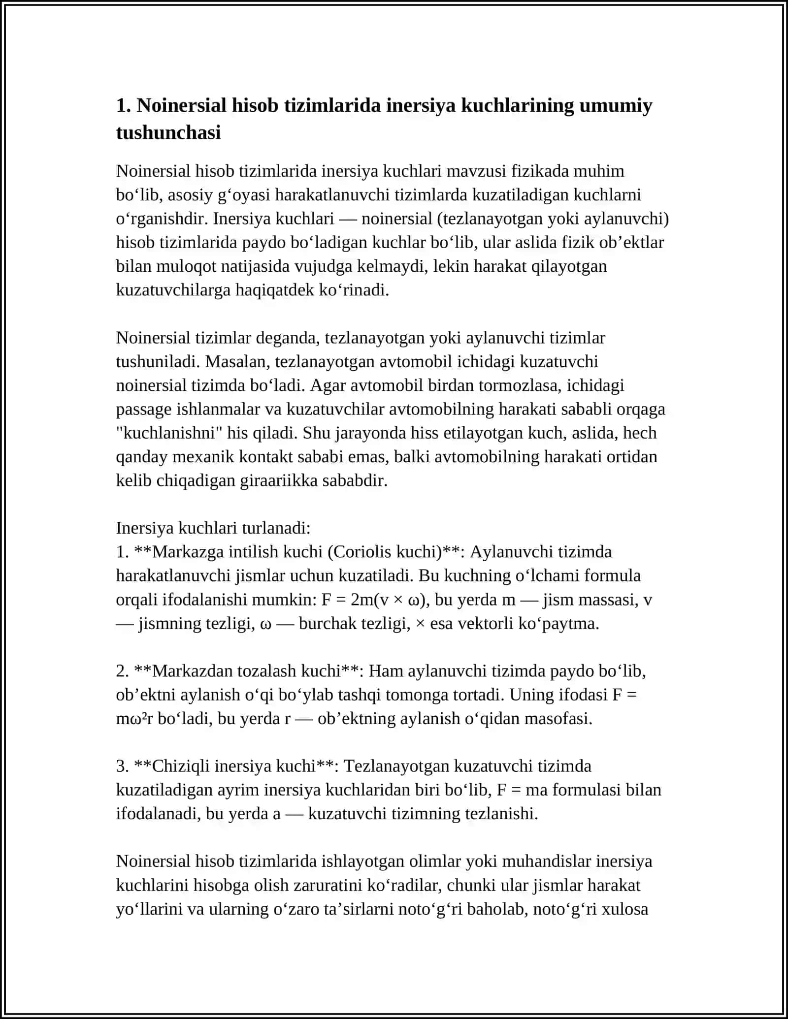 NOINERSIAL SANOQ TIZIMLARIDAGI INERSIYA KUCHLARI 4