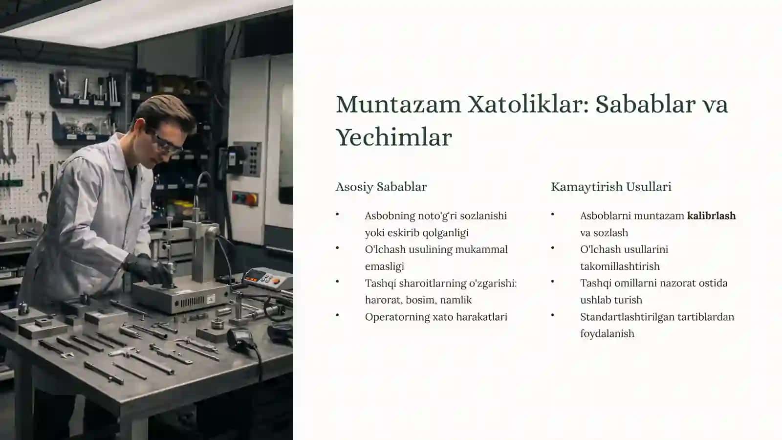 O'lchashlar Aniqligi: Xatoliklar va Ularni Yengish Sirlari 4