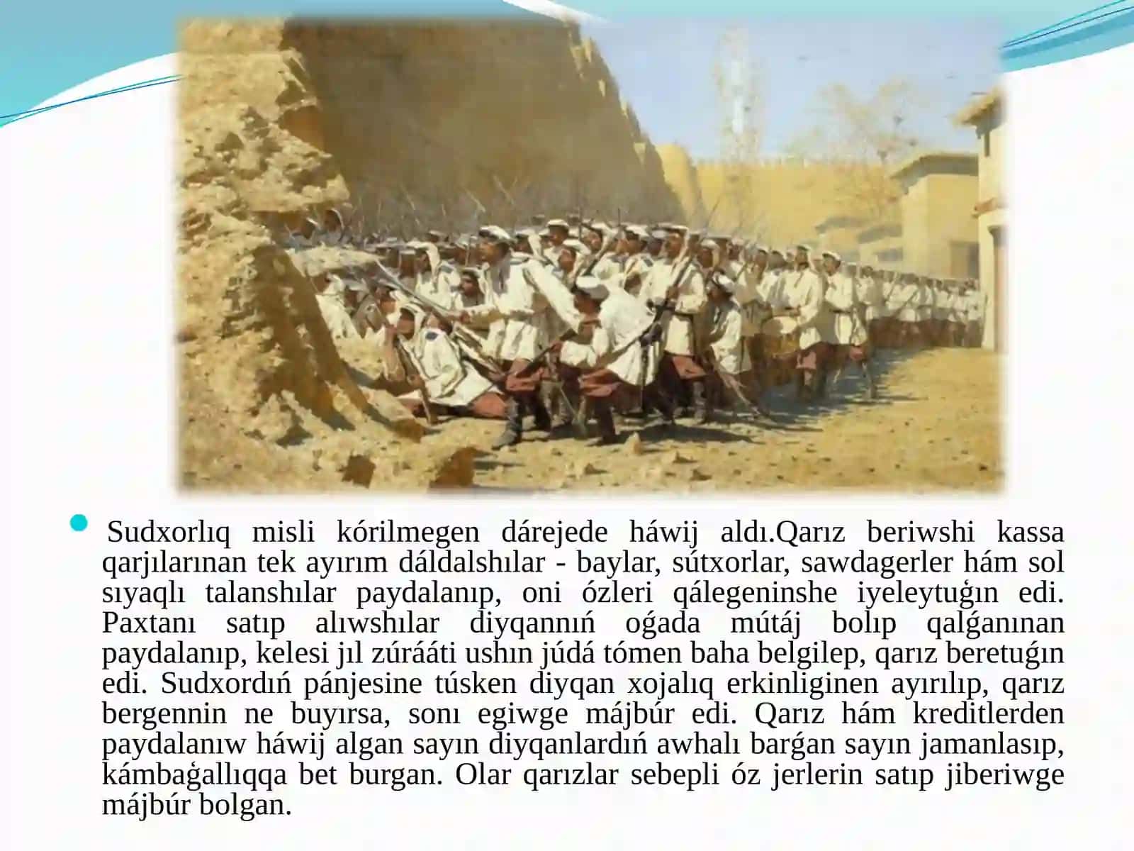 XIX asir aqiri – XX asir baslarinda milliy-azatliq háreketi geografiyasi 4