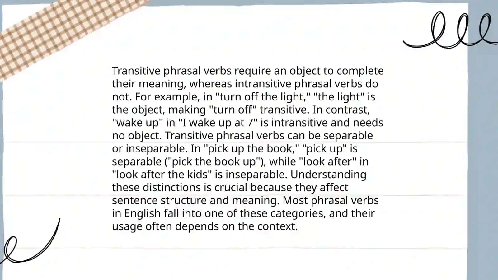 Phrasal verbs 4