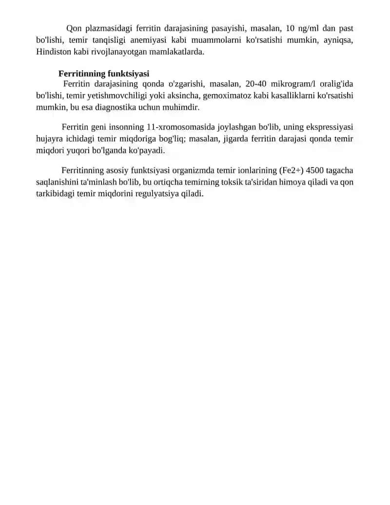 Ferritin Oqsili 4