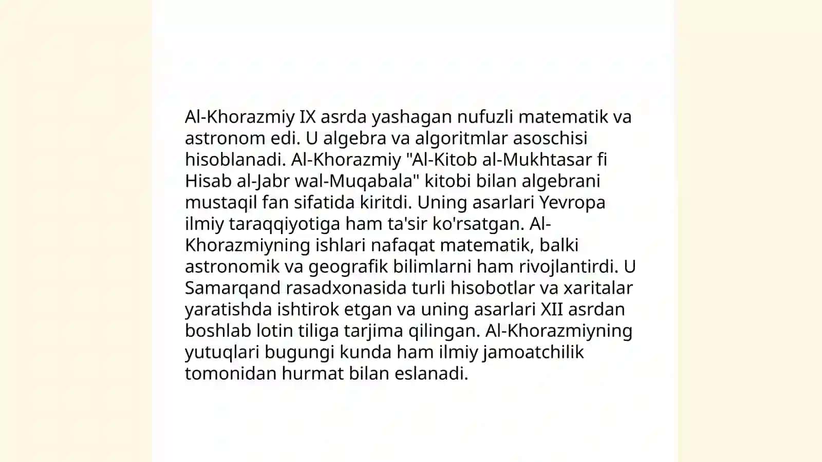 HFX muammolarini o'rganishga katta hissa qo'shgan jahon va vatanimiz olimlari.Ularning asosiy ilmiy-amaliy ishlari 4
