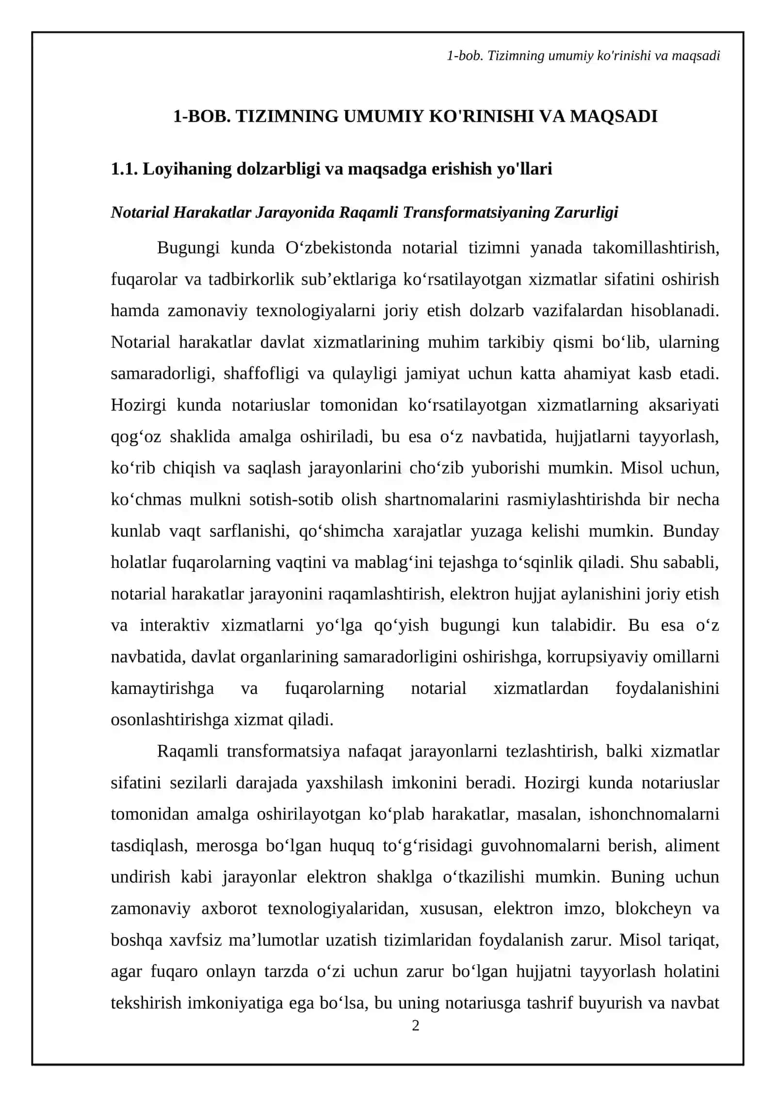 Notarial idora uchun tizim. Hujjat tayyor ekanini tekshirish interaktiv xizmat 4