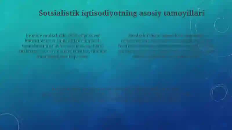 Bozor iqtisodiyoti va sotsializm: Asosiy tushunchalar 4