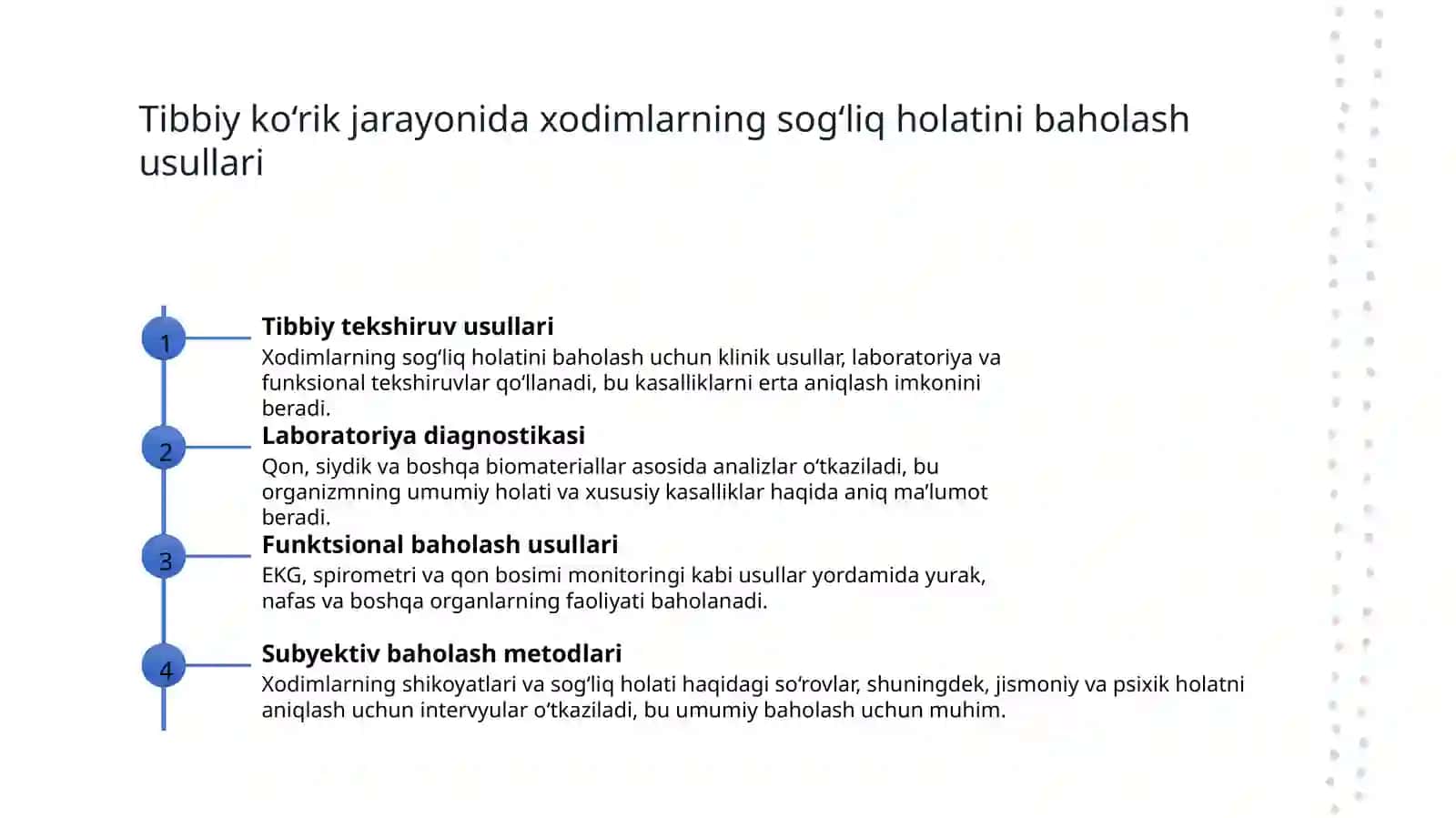 Sanoat korxonalarida ishchilarni tibbiy kòrikdan òtkazish tartibi 4