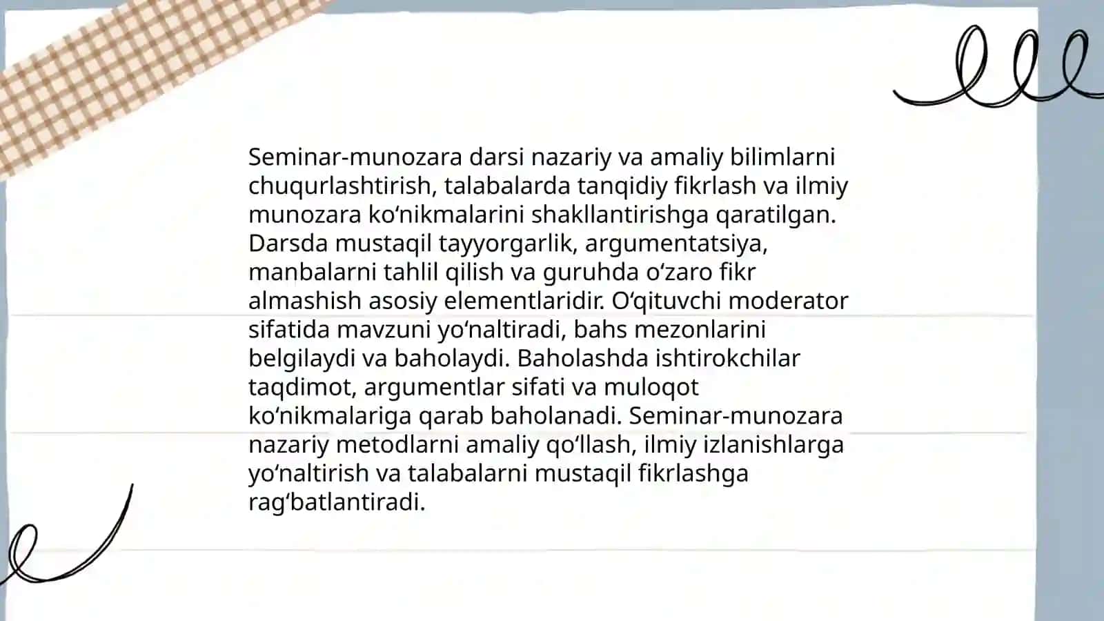 Ma'ruza darsi Tabiiy fanlar nazariyasi va metodikasini o‘qitishda 4