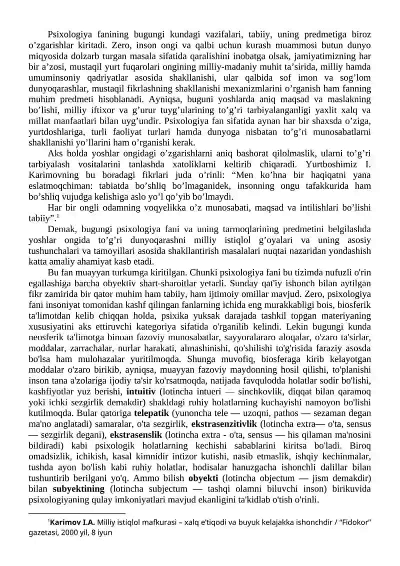 Psixologiya haqida tushuncha 4