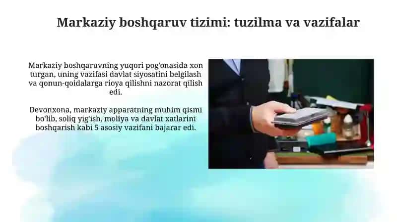 Shayboniylarning davlat boshqaruv tizimi 4