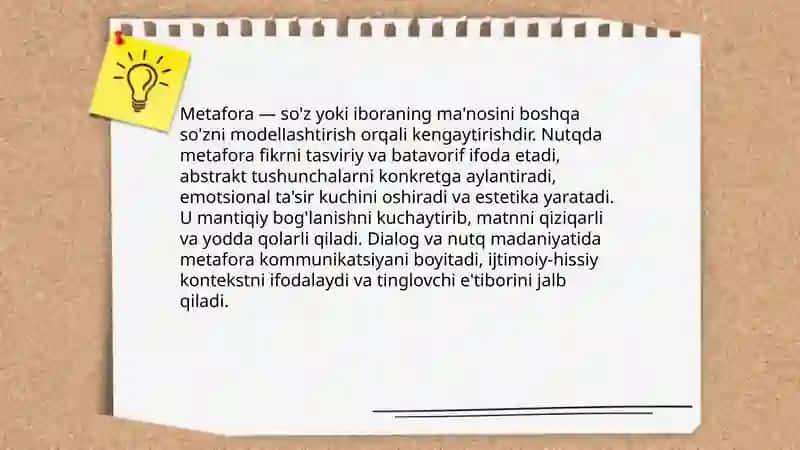 Tilning tasviriy vositalari va nutq madaniyati 4
