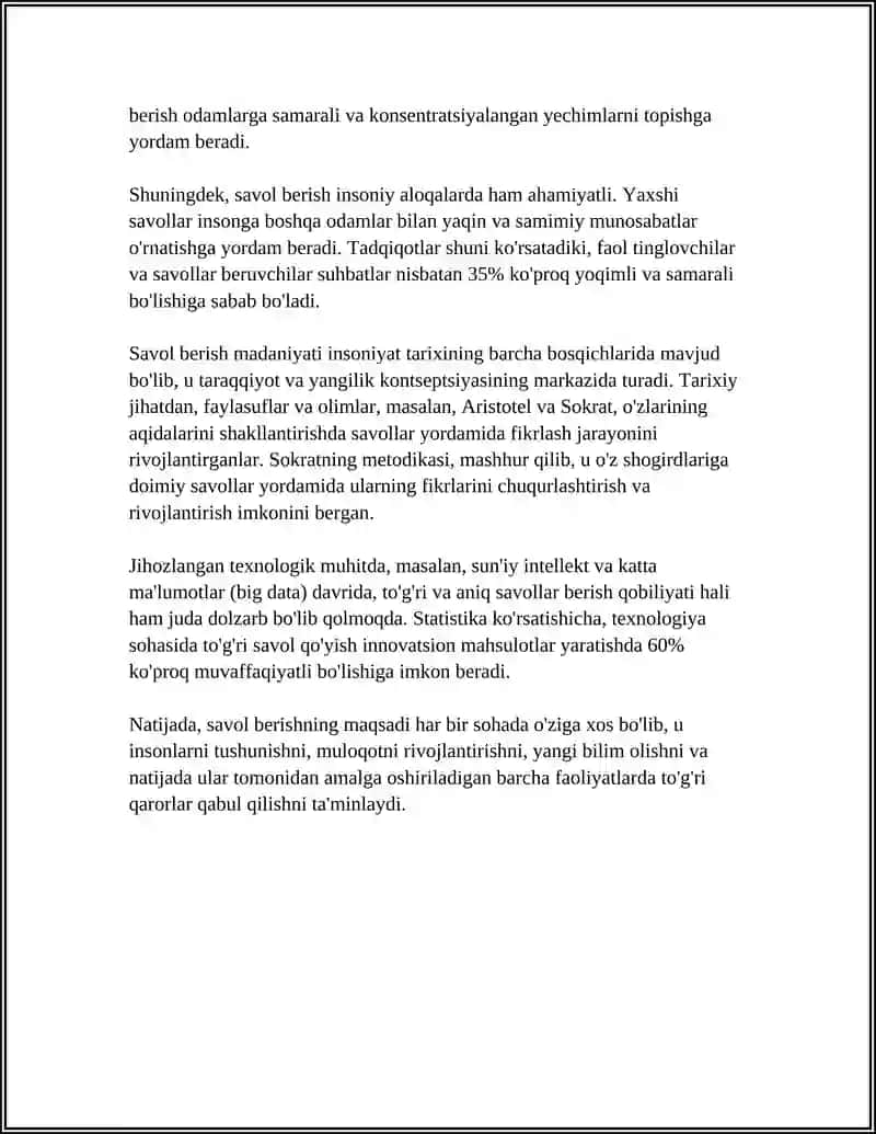 MULOQOTDA SAVOL-TAKLIFLAR VA ULARNI QANDAY ISHLATISH 4
