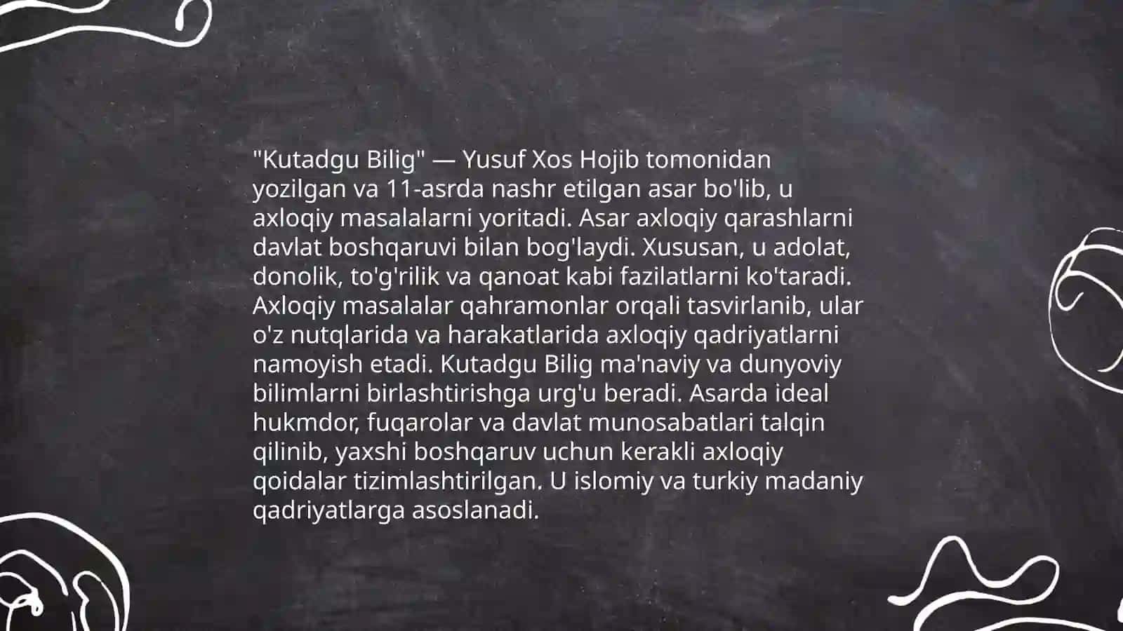 Yusuf Hosxojib, Ahmad Yugnakiy va Kaykovuslarning asarlarida didaktik qarashlar 4