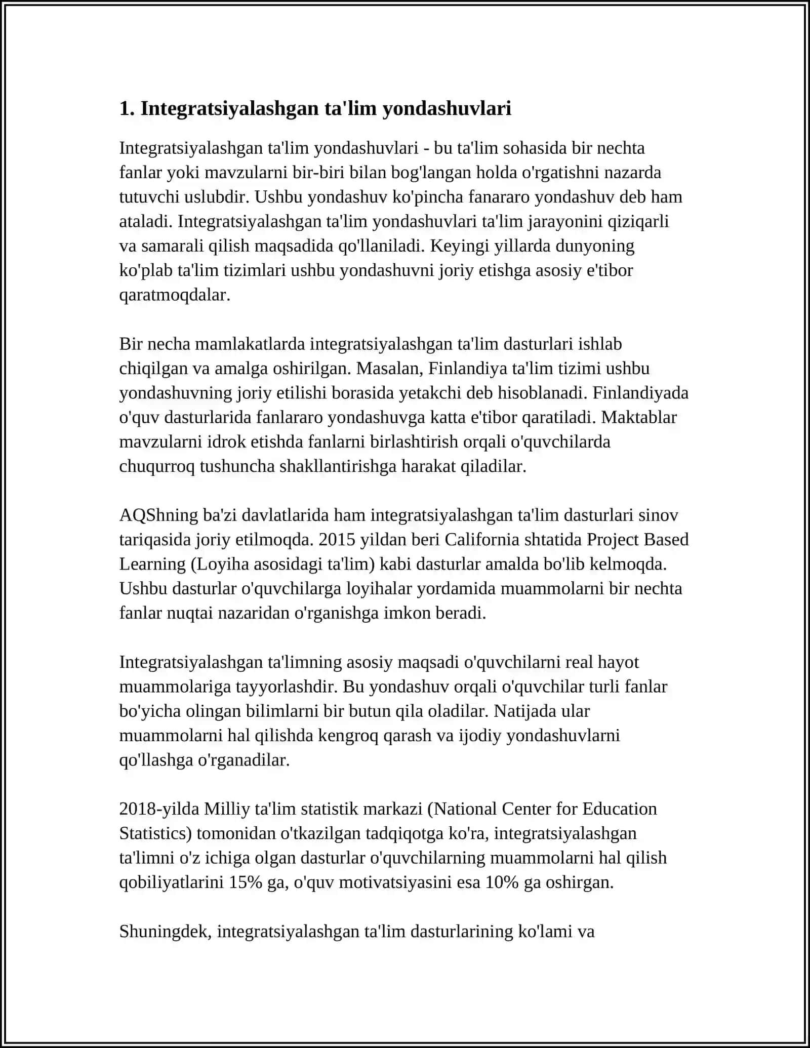XORIJIY MAMLAKATLARDA KASALLIK BILAN OGʻRIGAN OʻQUVCHILARNI URGANISHGA, QOʻLLAB QUVVATLASHGA ASOSIY IJTIMOIY PEDAGOGIK YONDASHUV 4