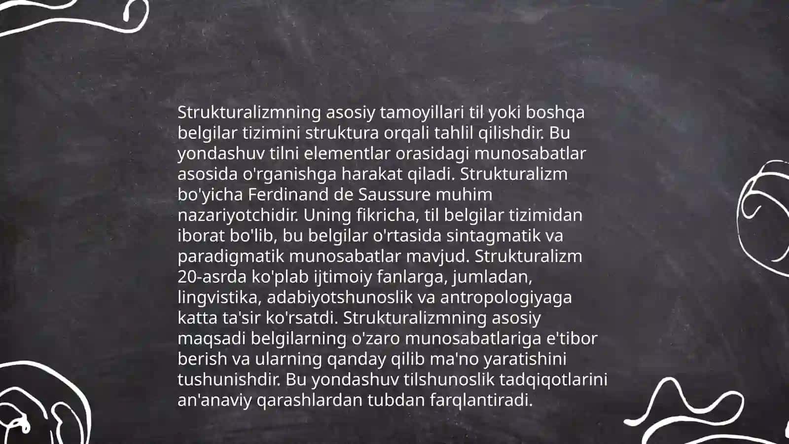 F.de Sossyur ta'limoti va strukturalizm 4