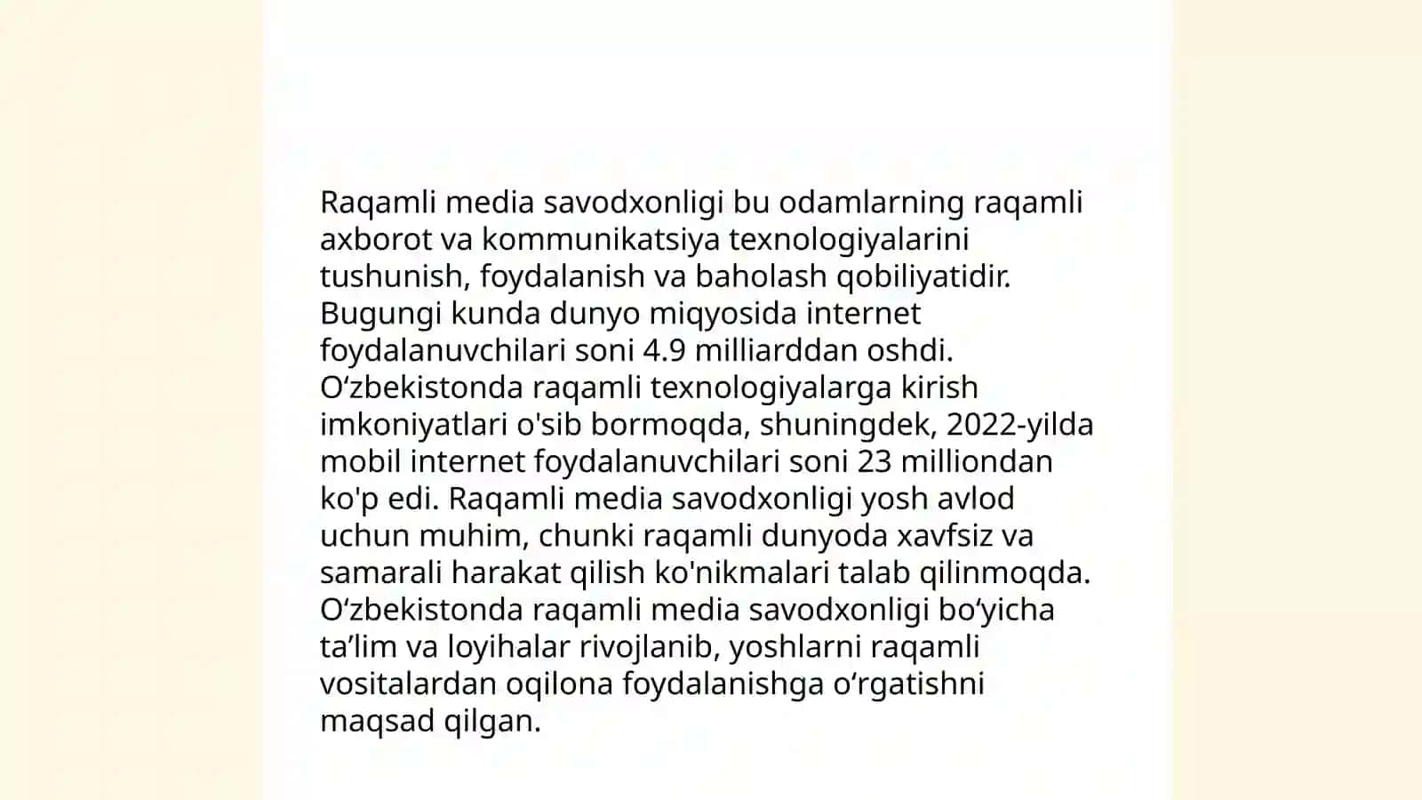 Mediasavodxonlik va kiberxavsizlik 4