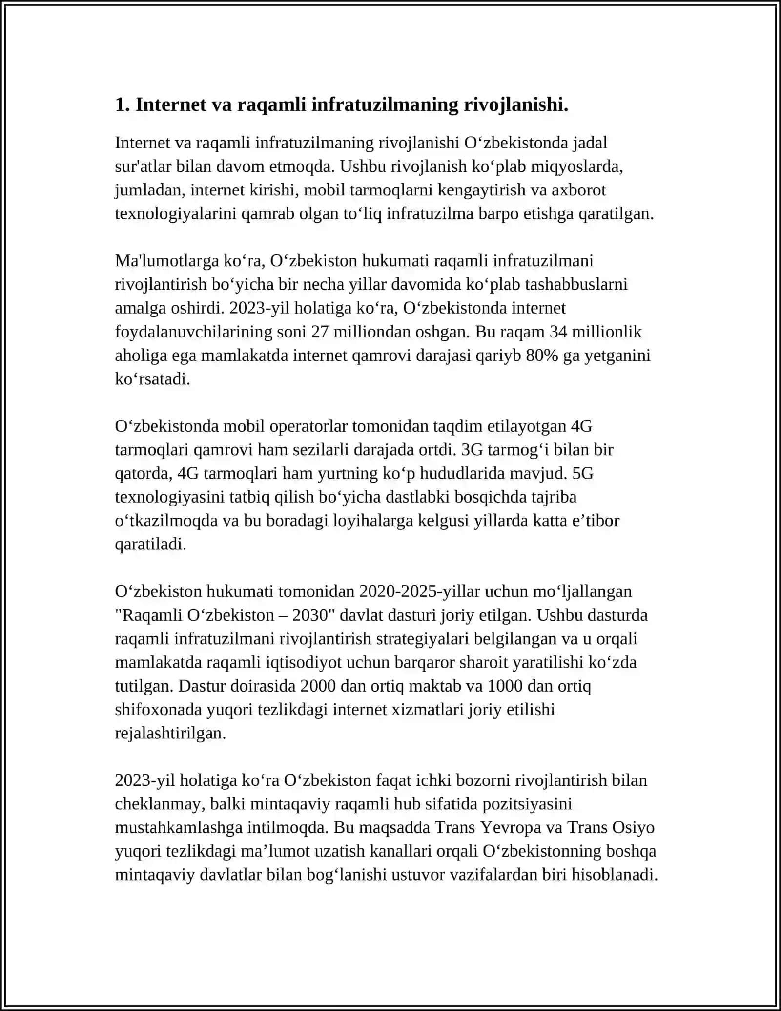 ELEKTRON TIJORAT RIVOJLANISHIDAGI ASOSIY MUAMMOLAR 4