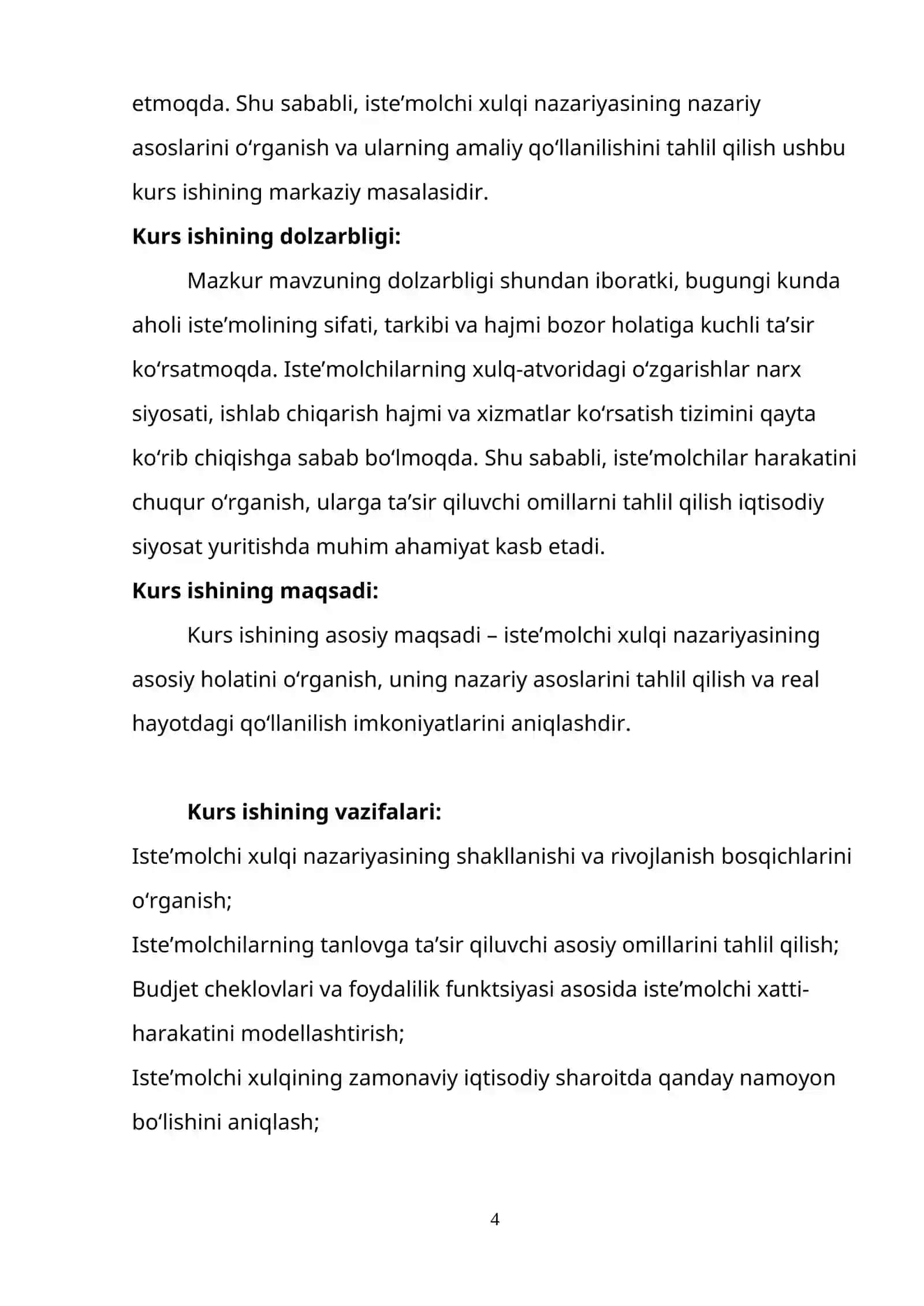 Iste'molchi xulqi nazariyasiyaning asosiy xolati 4