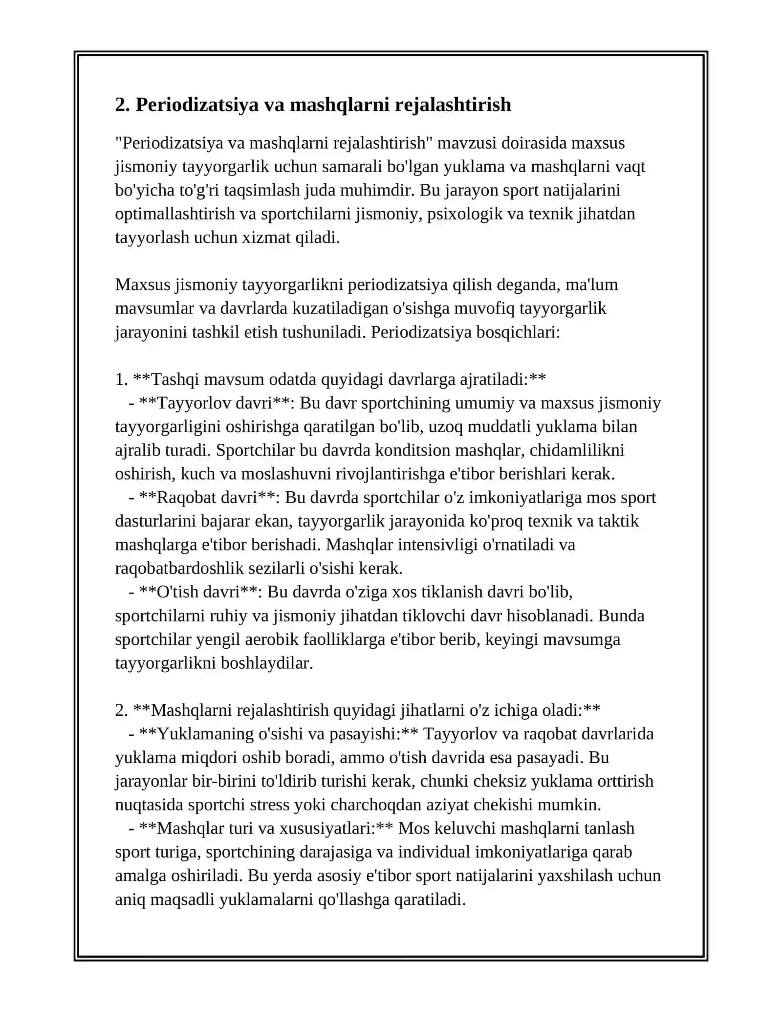 MAXSUS JISMONIY TAYYORGARLIK 4