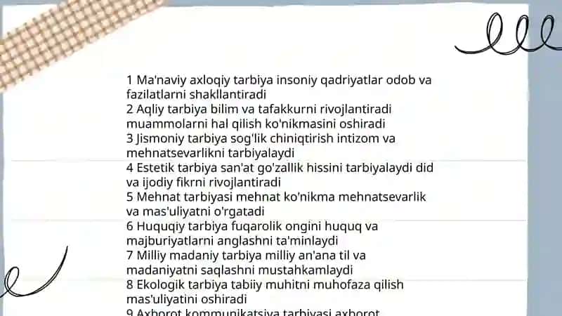 Tarbiya jarayonining mohiyati va mazmuni 4