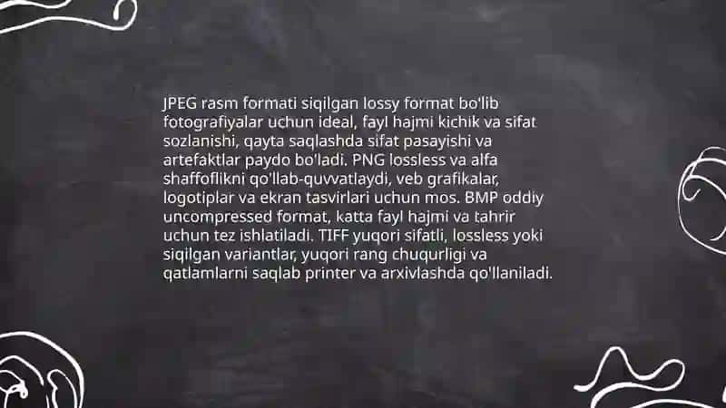 Rastrli grafik muharrirda tasvirlar bilan ishlash 4