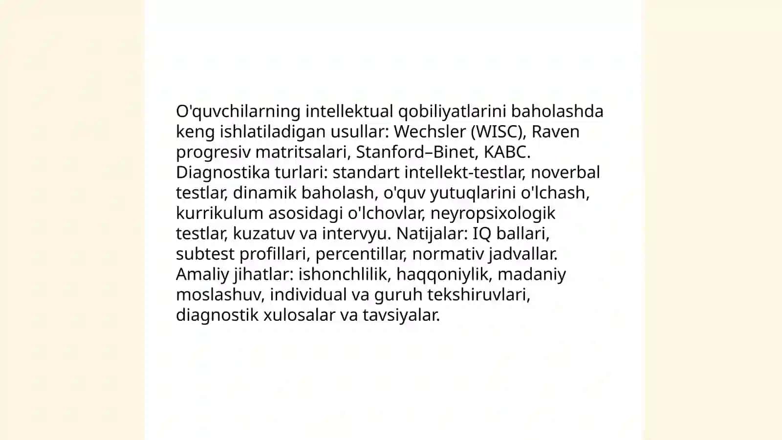 Maktab psixalogik xizmatida psixikadiagnostika 4