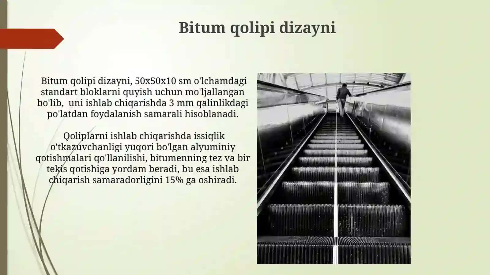 Neft bitumini qoliplovchi qurilma tanasi loyixasi 4