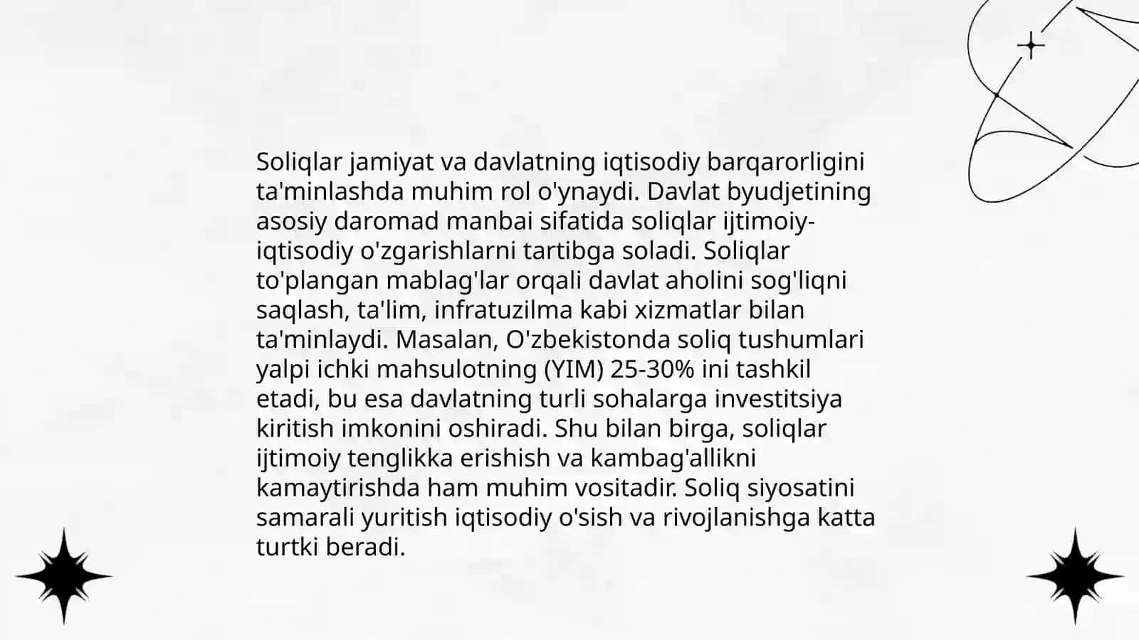 Soliqlarning umumiy belgilari va funksiyalari 4