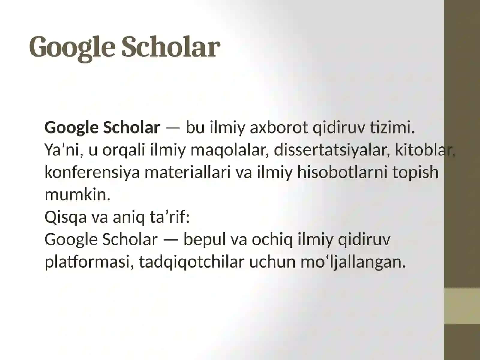 Axborot Resurslari va Ulardan Biznes Tadqiqotlari va Biznes Tahlilida Foydalanish 4