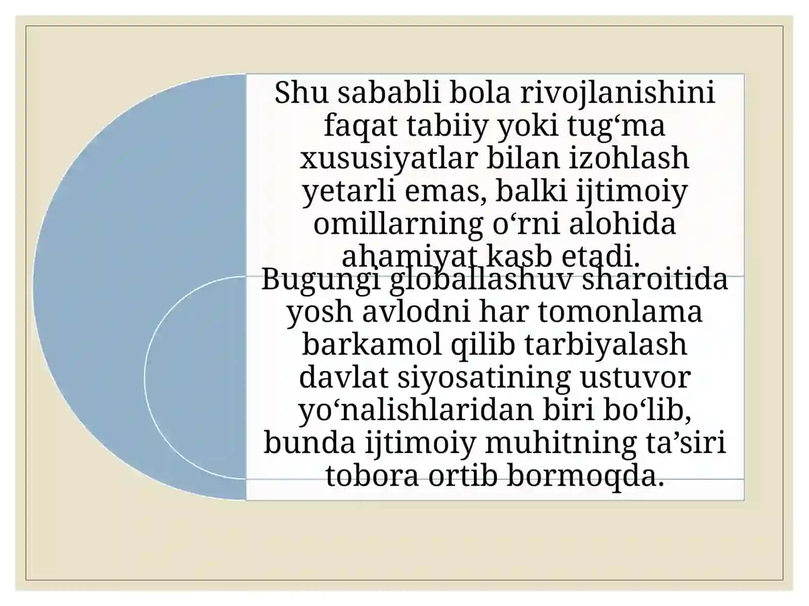 Bola rivojlanishi tushunchasi va uning ijtimoiy mohiyati 4