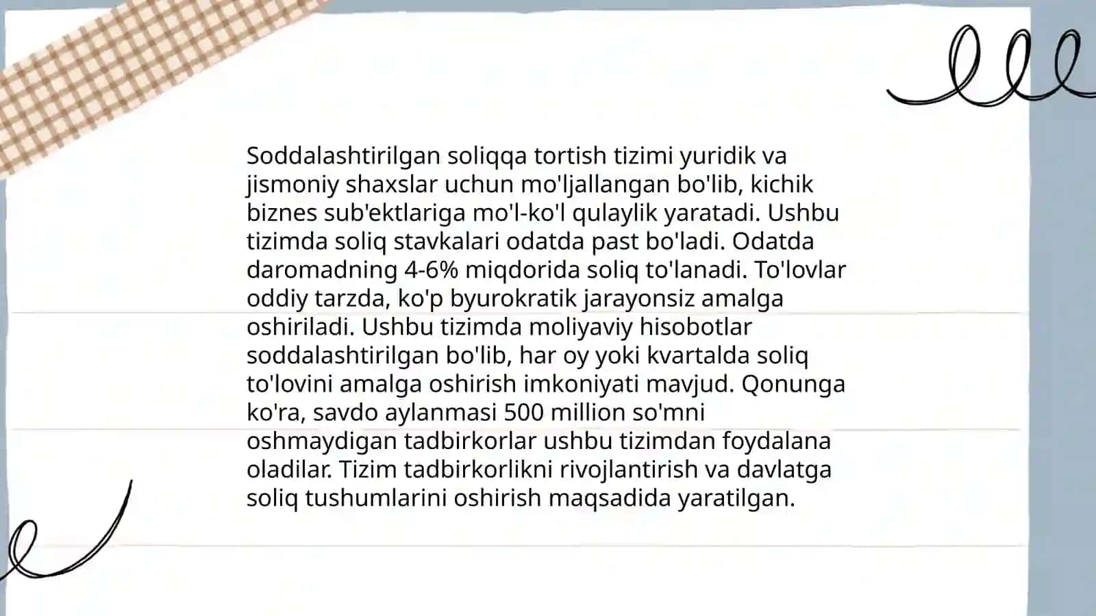 Soliq hisobini tashkil etishning asosiy prinsiplari 4