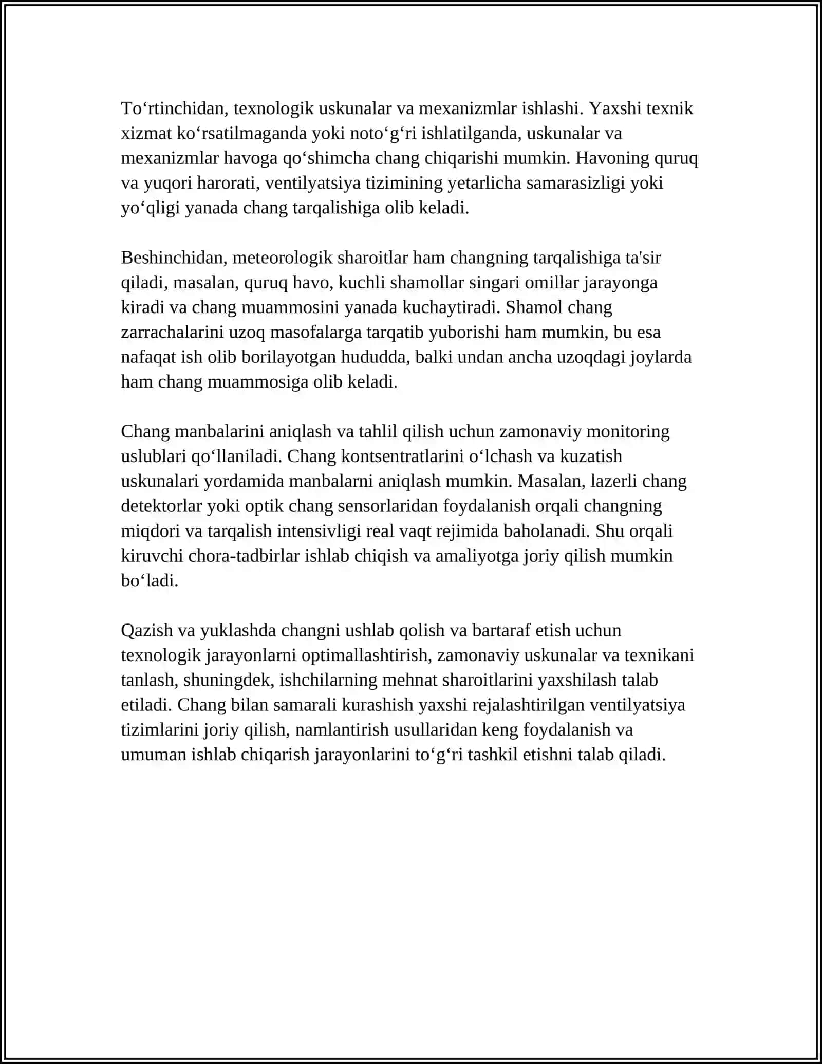 OCHISH VA YUKLASH ISHLARIDA CHANG BILAN KURASHISH 4