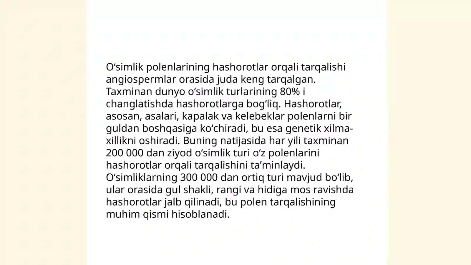 Oʻsimliklarning hashorotlar bilan bogʻliq xususiyatlari 4