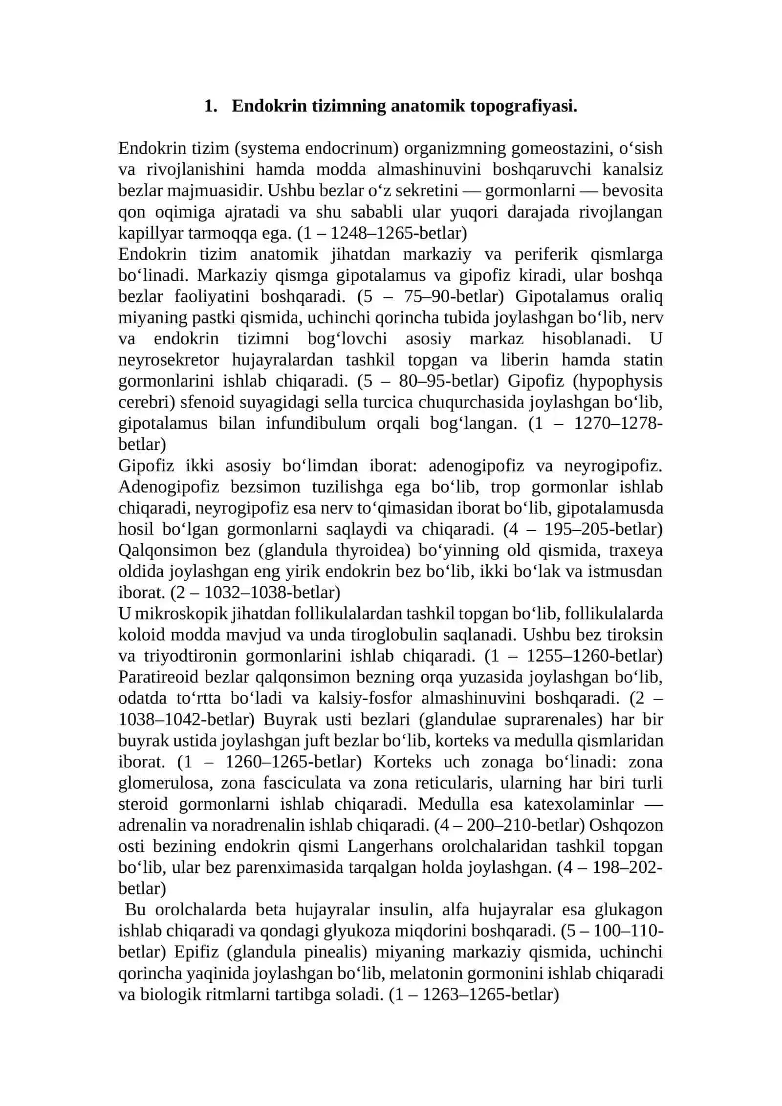 Endokrin tizimi filogenezi va buzilishlari REFERAT 2026 YIL 4