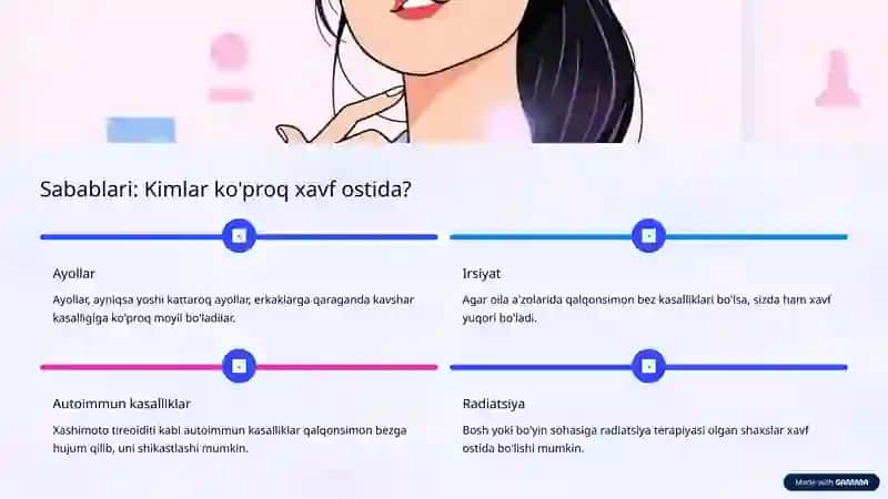 Kavshar kasalligi Davolashishiyo'nalishi 4