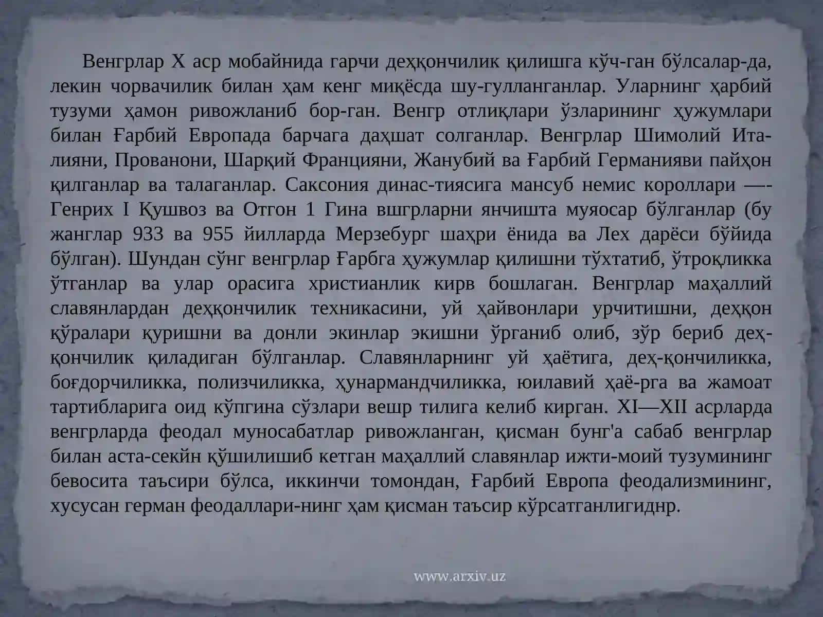 Vengriya Davlatining Tashkil Topishi 4