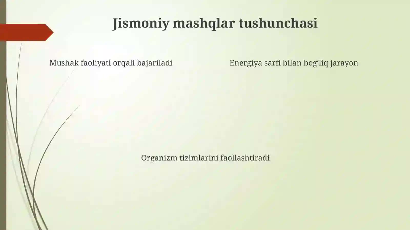 Jismoniy mashqlarning fiziologik tavsiyasi 4